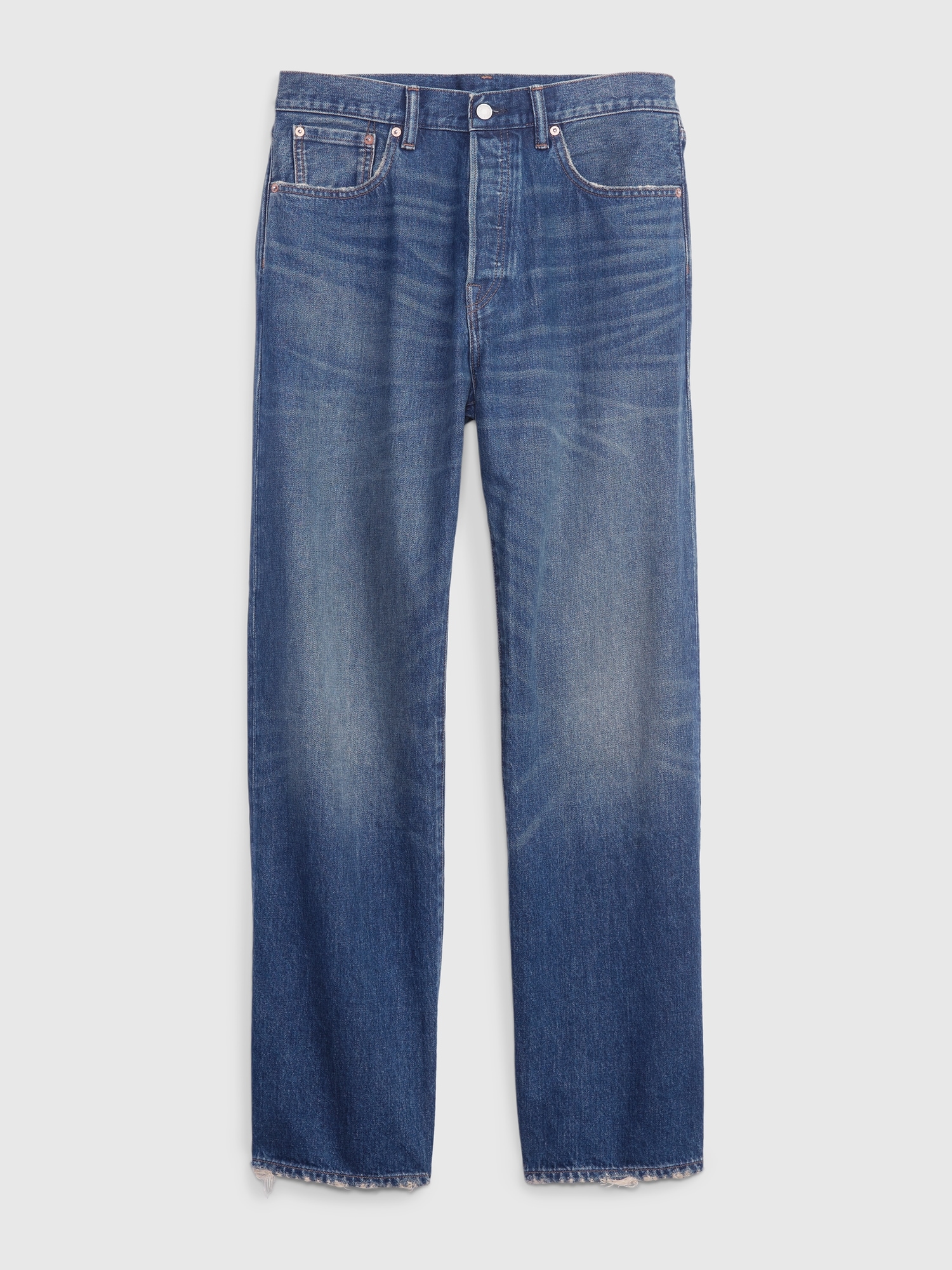 mode Genveje Stå på ski 100% Organic Cotton Button Fly '90s Loose Jeans with Washwell | Gap