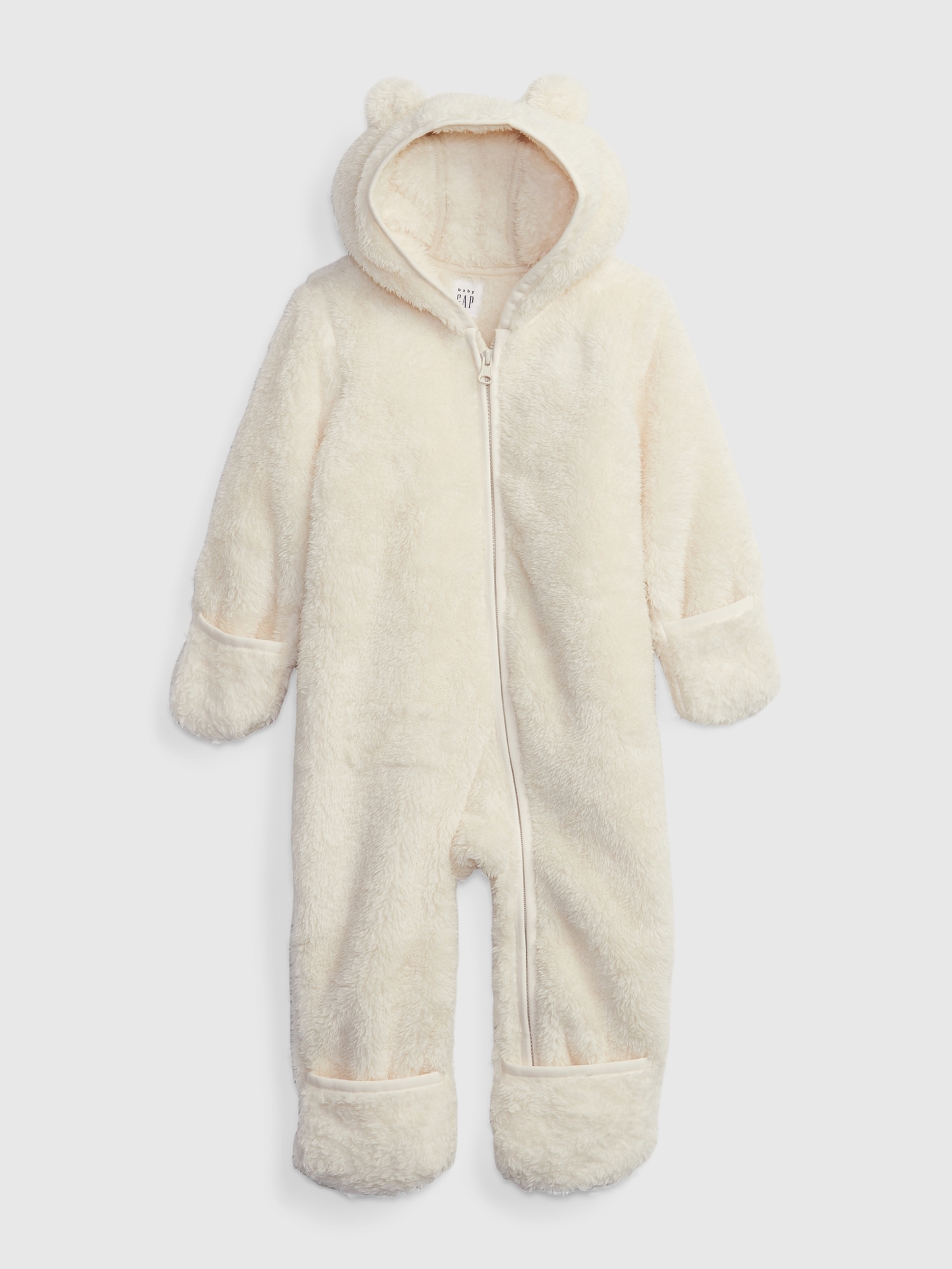 Baby Footless Sherpa One-Piece | Gap