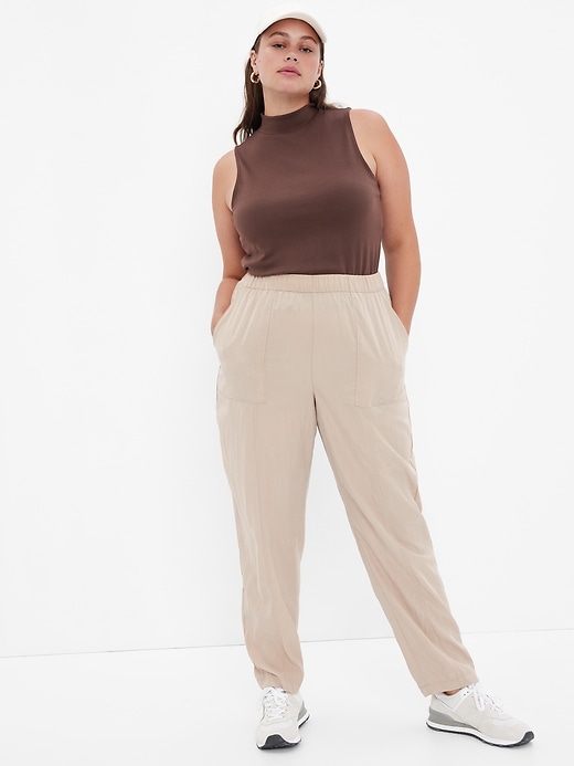Image number 4 showing, TENCEL&#153 Lyocell High Rise Pull-On Pants with Washwell