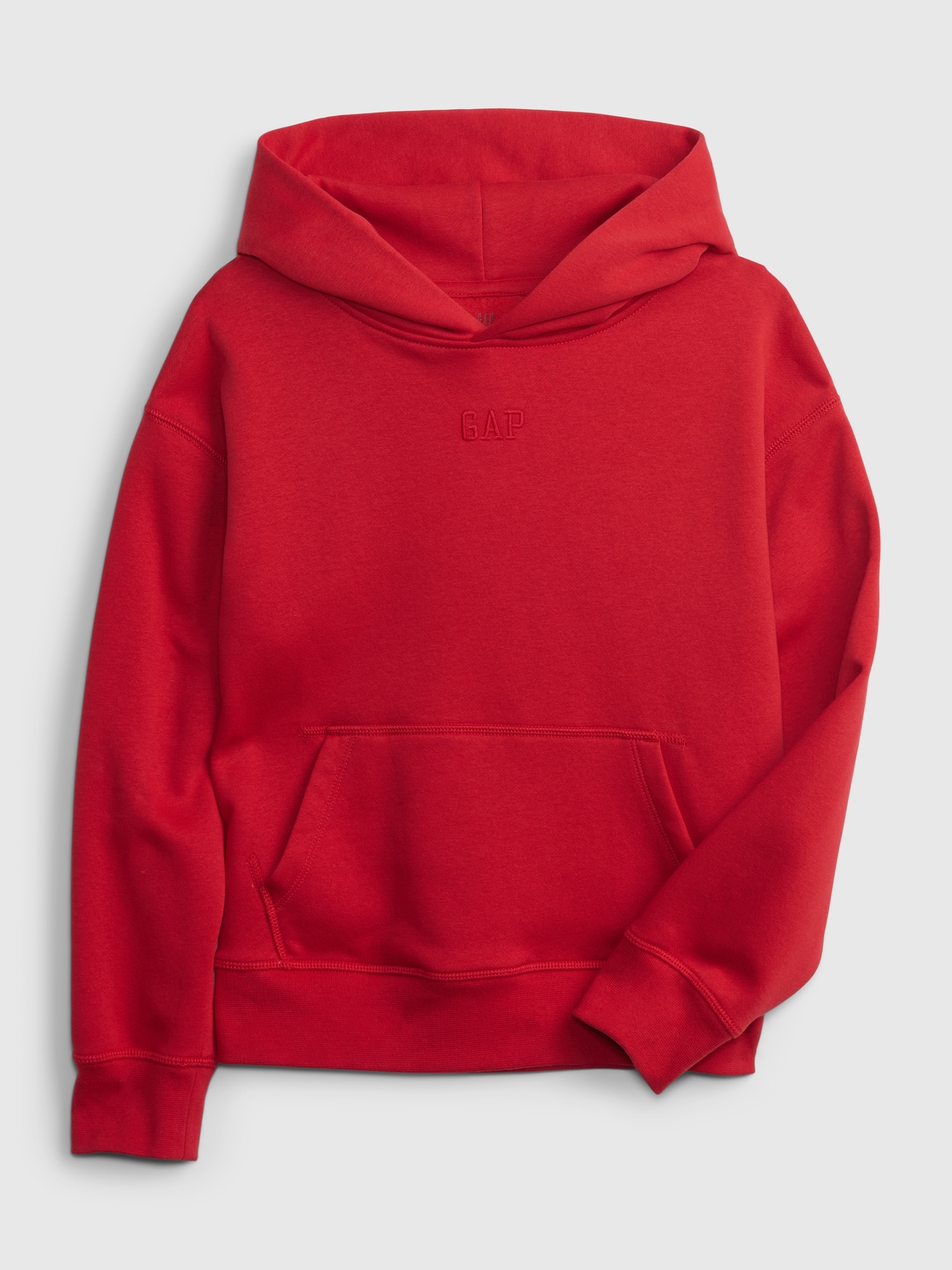 Gap Kids Gap Logo Pullover Hoodie red. 1