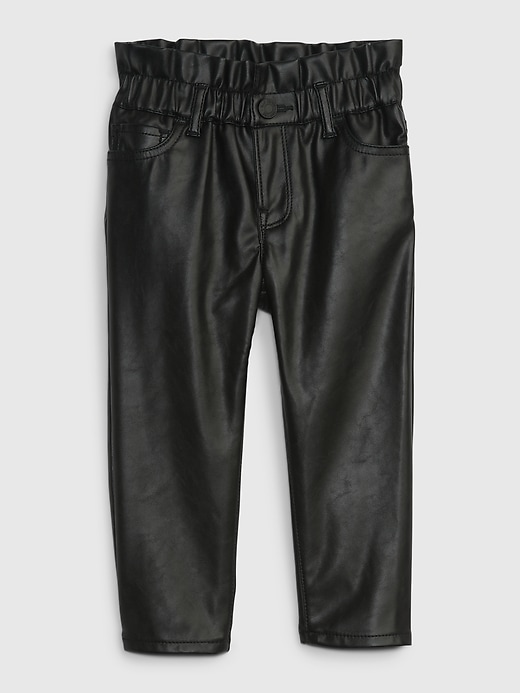 gap faux leather pants