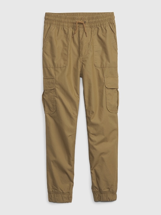 View large product image 1 of 1. Kids Jersey-Lined Cargo Joggers