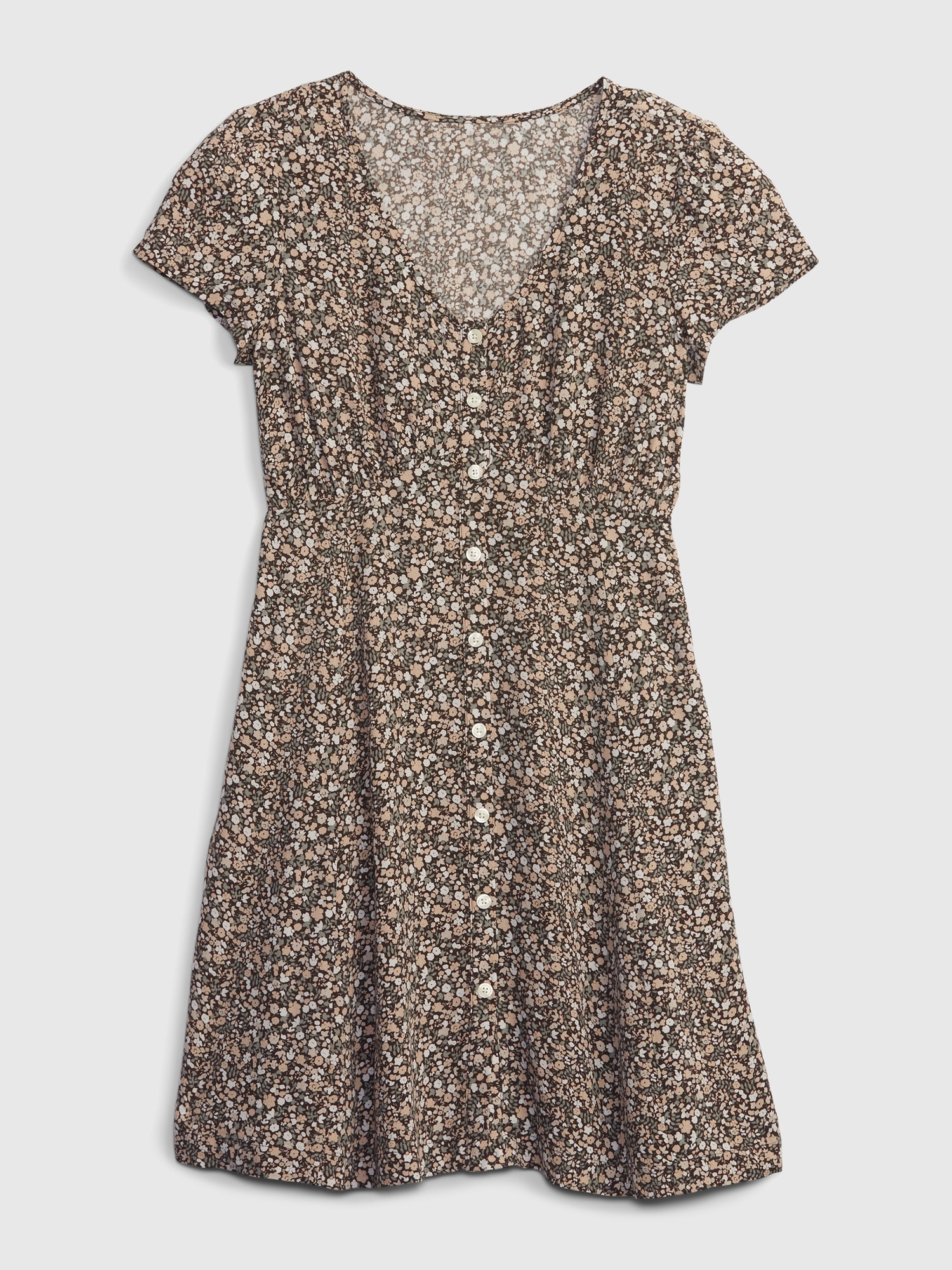 Teen LENZING™ ECOVERO™ Button-Front Dress | Gap