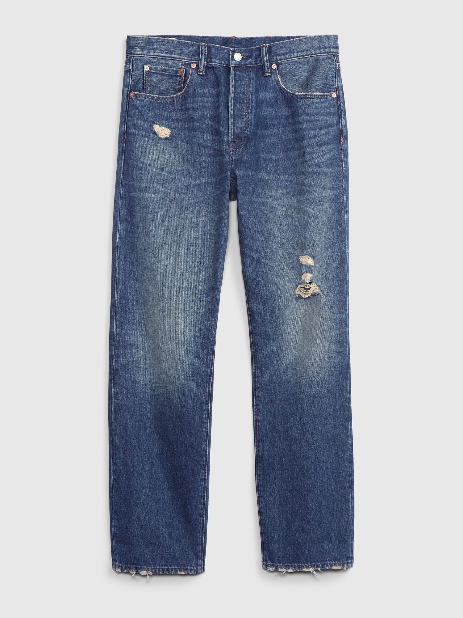 Organic Cotton Button Fly '90s Original Straight Fit Jeans