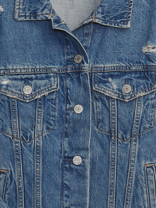 Image number 3 showing, Kids Oversized Icon Denim Jacket