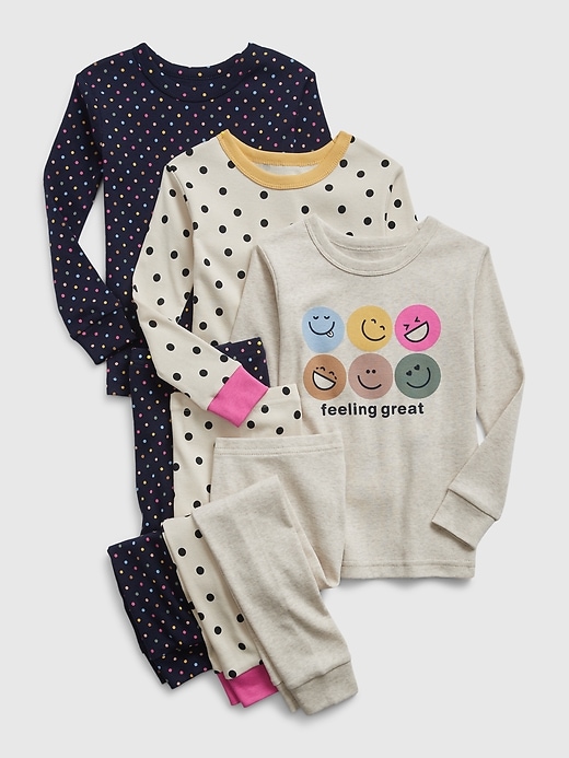Image number 1 showing, babyGap Organic Cotton Dot PJ Set (3-Pack)