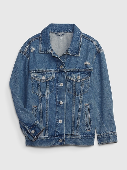 Image number 1 showing, Kids Oversized Icon Denim Jacket