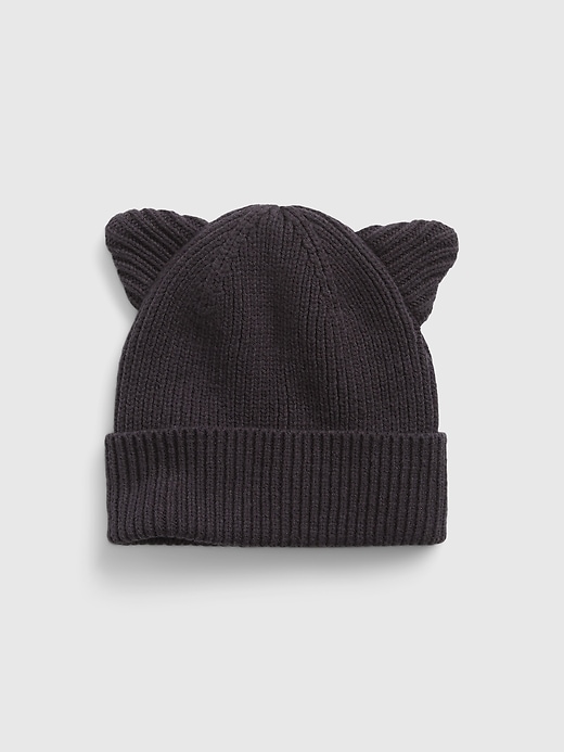 View large product image 1 of 1. Toddler Organic Cotton Cat Beanie