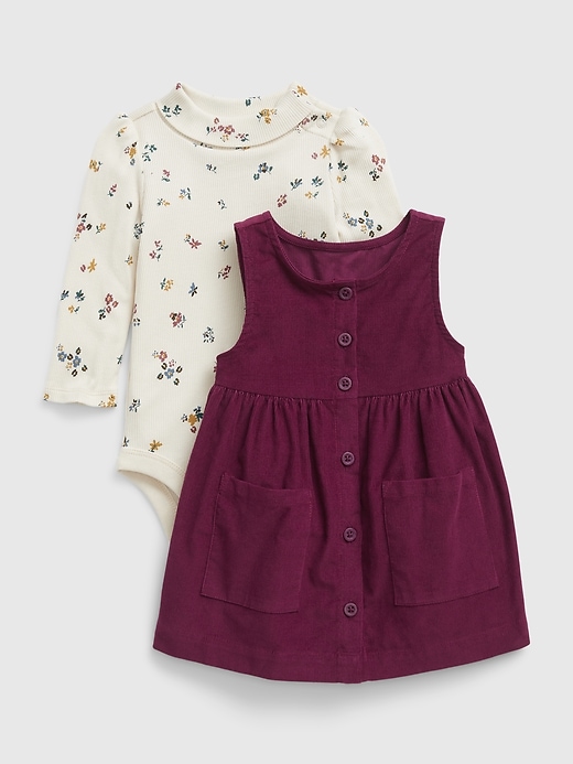 Image number 4 showing, Baby Corduroy Dress Set