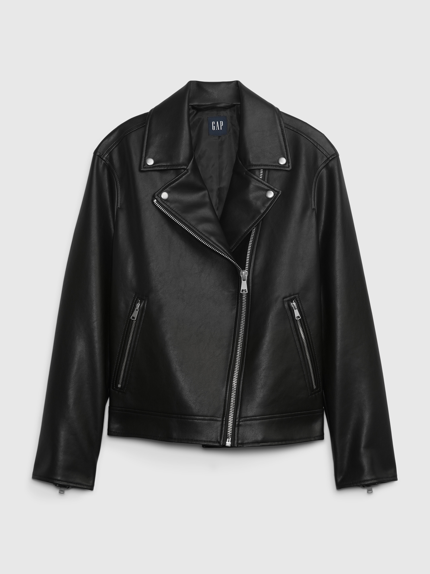 Vegan Leather Moto Jacket | Gap