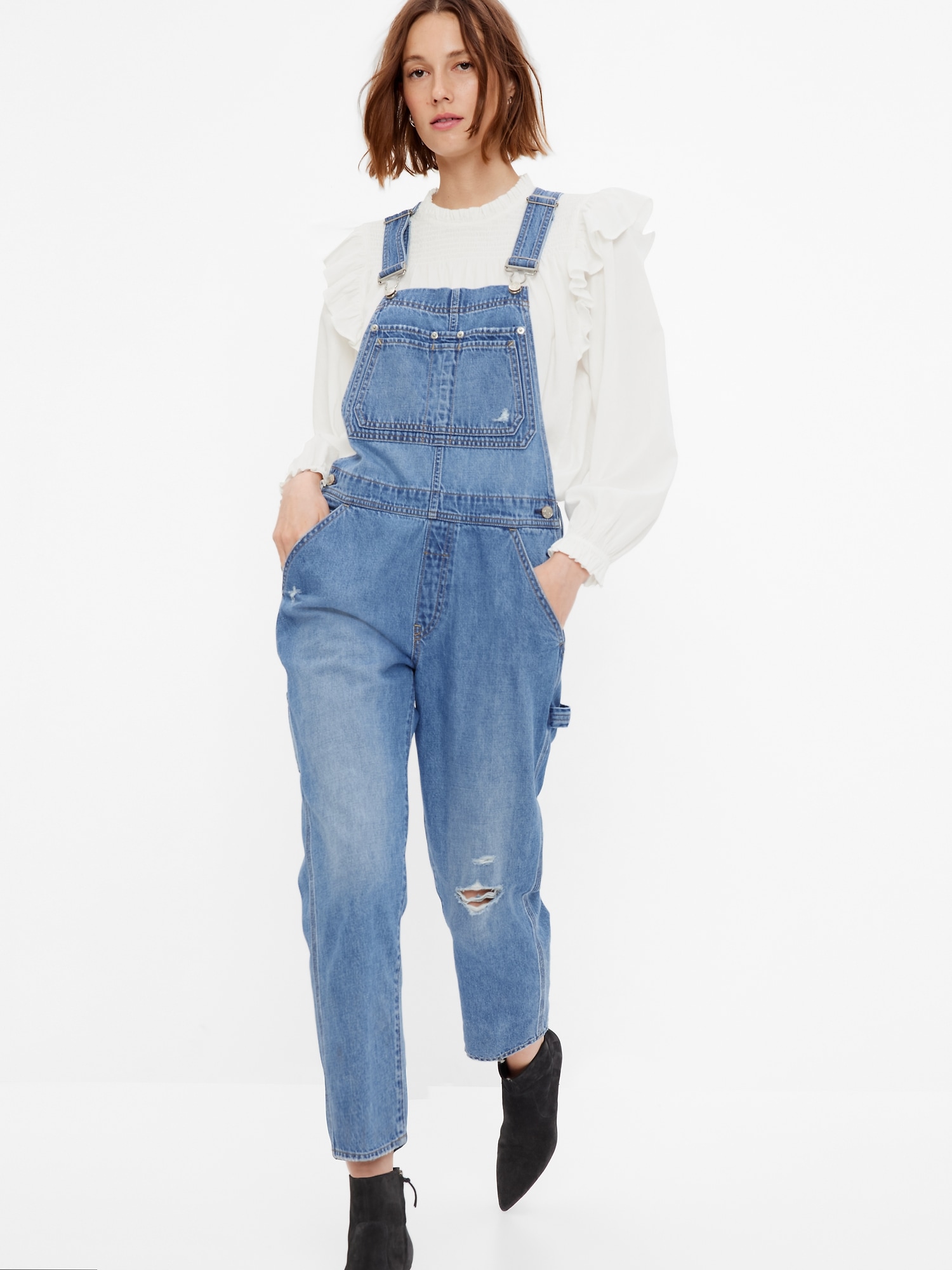 Gap Slouchy Overalls