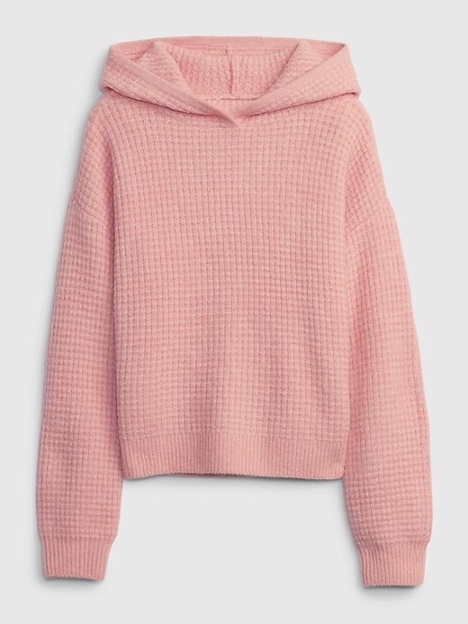 Image number 1 showing, Kids Waffle Hoodie Sweater