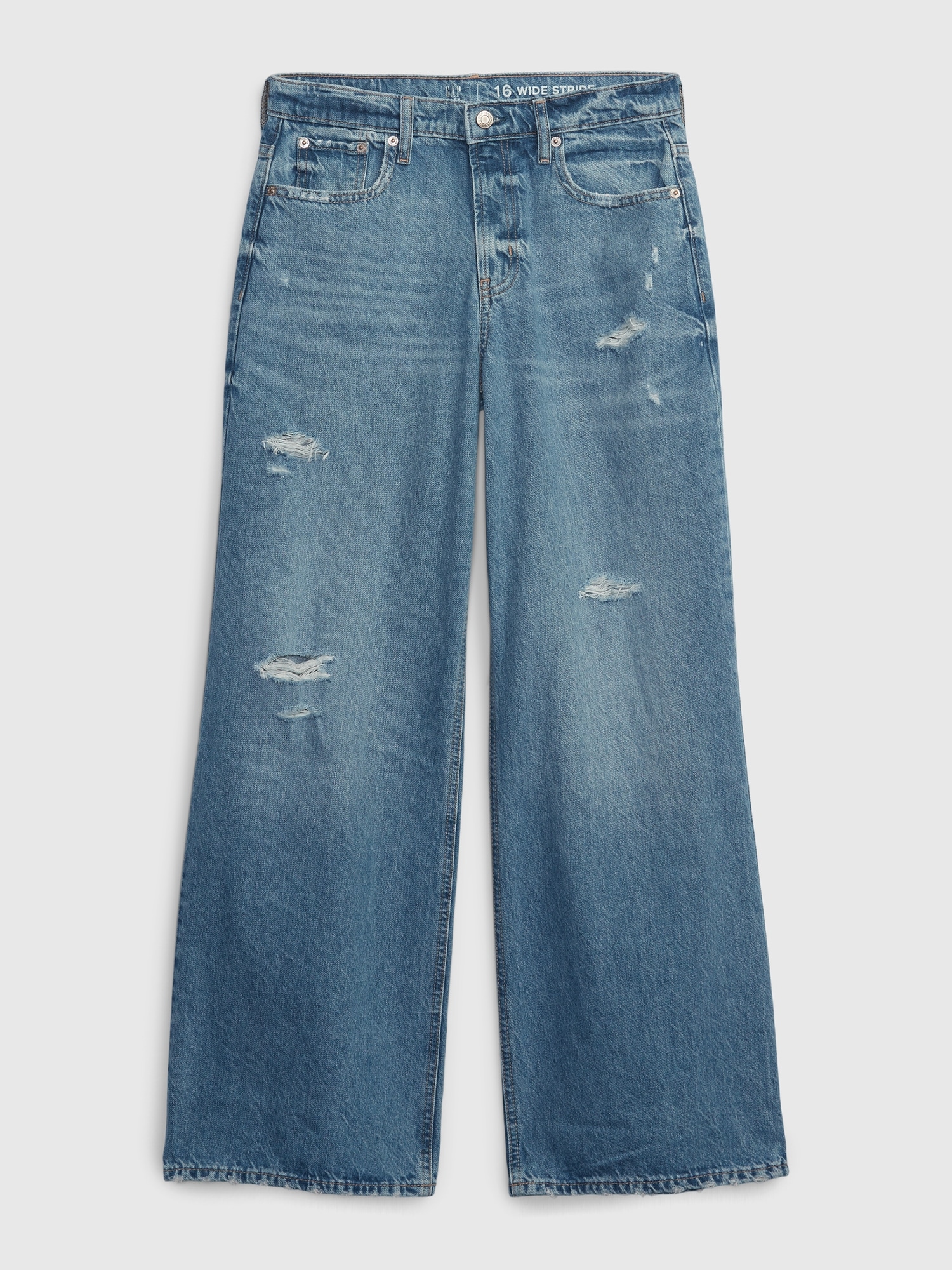 Teen Wide Stride Jeans with Washwell | Gap