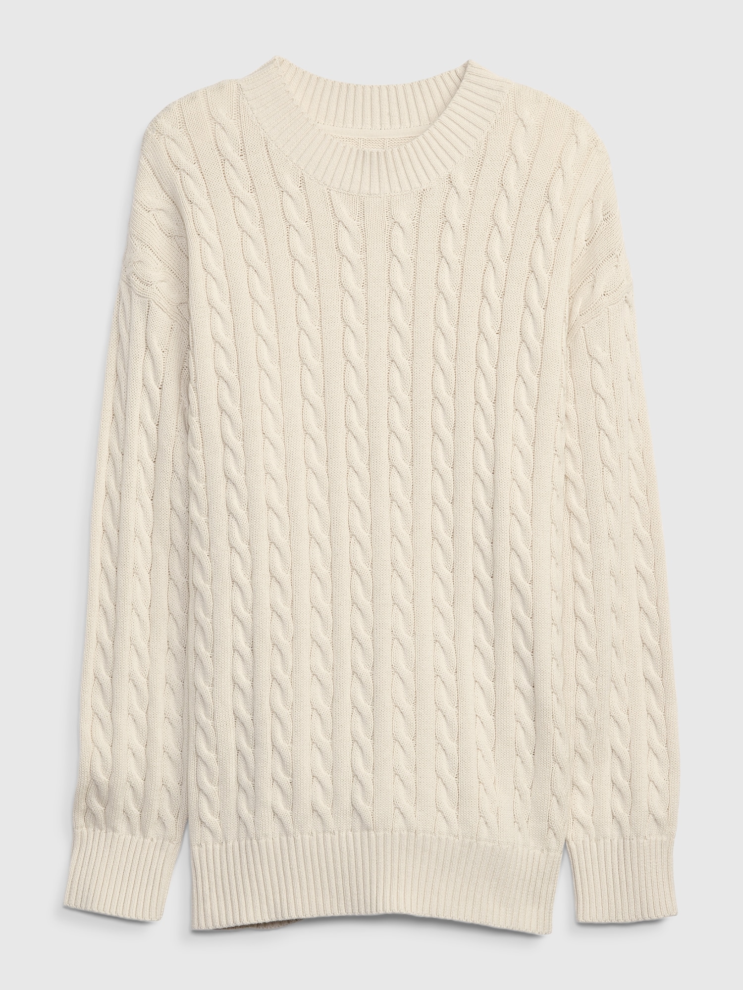 Teen 100% Organic Cotton Oversized Cable-Knit Sweater | Gap