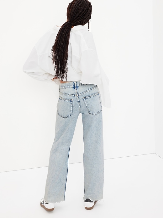 Image number 2 showing, Low Rise Stride Wide-Leg Jeans