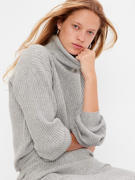 CashSoft Rib Turtleneck Sweater | Gap