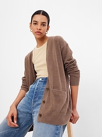 gap shaker stitch boyfriend cardigan