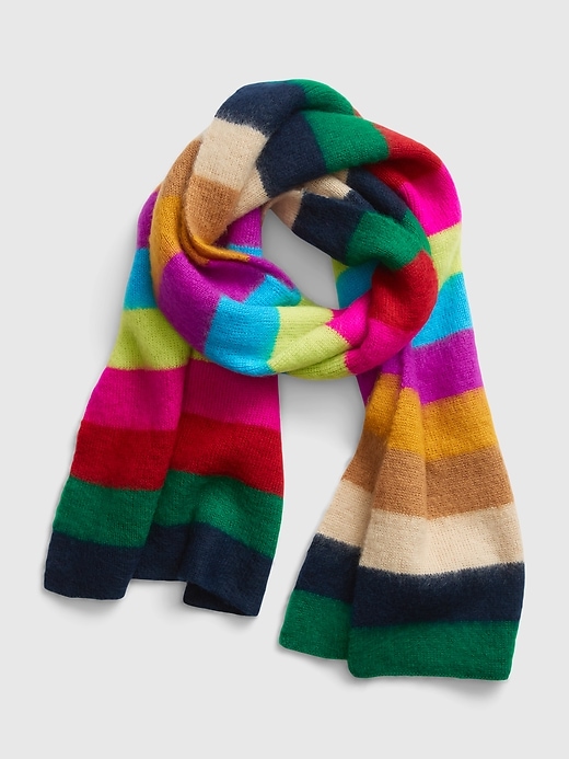 View large product image 1 of 1. Happy Stripe Scarf