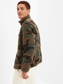 Camo sherpa jacket outlet mens