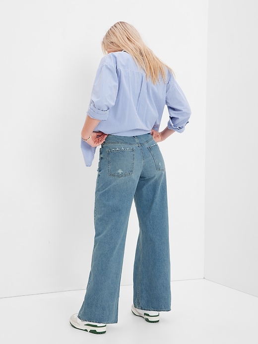 View large product image 2 of 4. Teen Wide Stride Jeans with Washwell