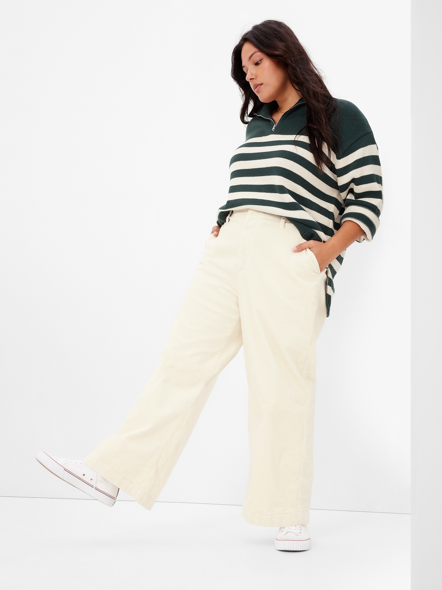 Mid Rise Loose Corduroy Pants | Gap