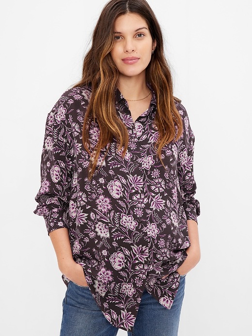 Image number 7 showing, Maternity Button-Down Shirt