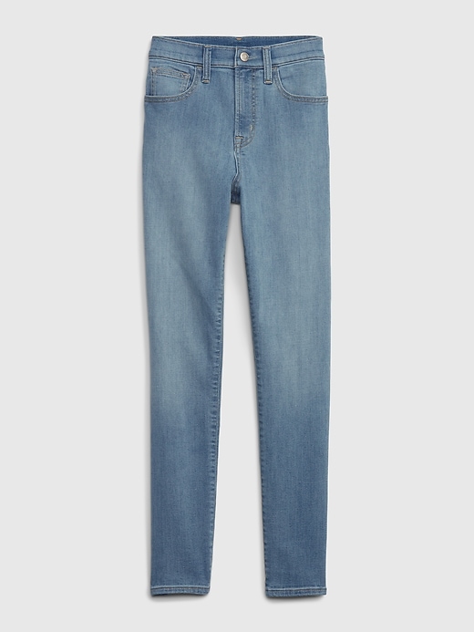 Image number 6 showing, High Rise True Skinny Jeans with Washwell