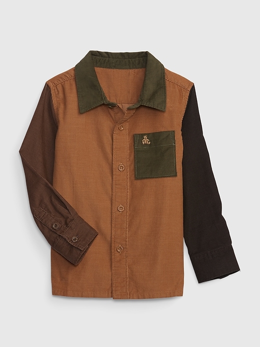 Image number 1 showing, Toddler Colorblock Corduroy Shirt