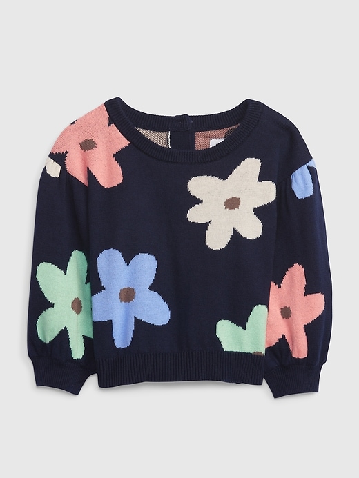 Image number 1 showing, Baby Flower Sweater