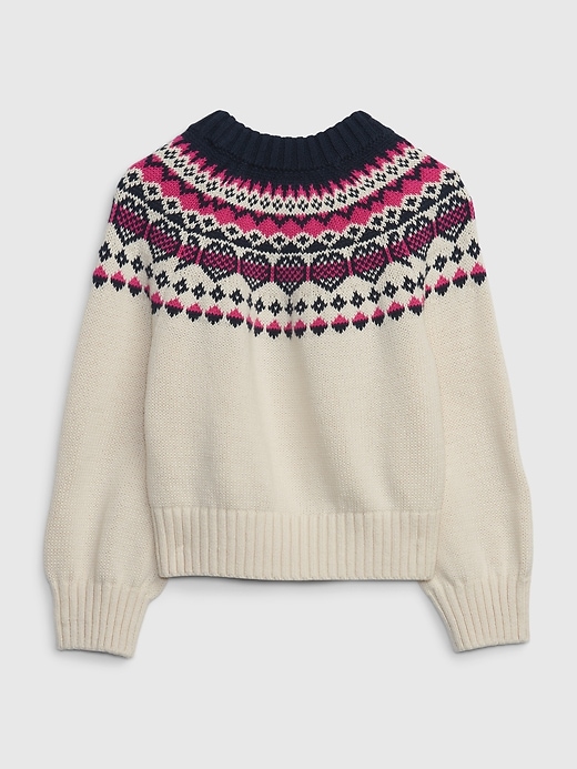 Image number 2 showing, Toddler Heart Fair Isle Sweater