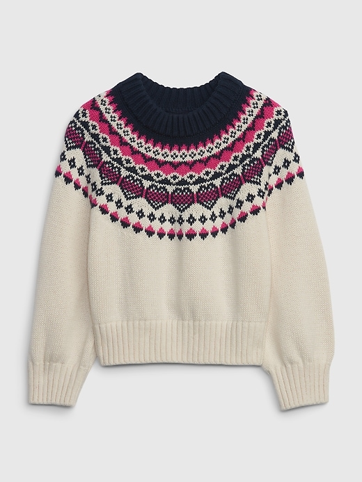 Image number 1 showing, Toddler Heart Fair Isle Sweater