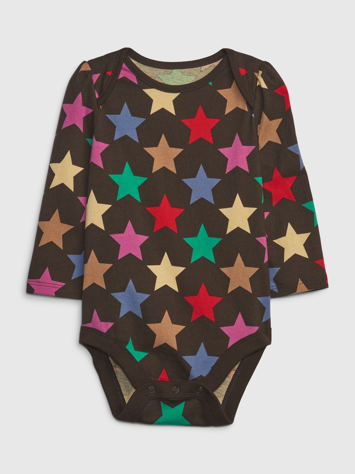 Gap Baby 100% Organic Cotton Mix and Match Graphic Bodysuit brown. 1