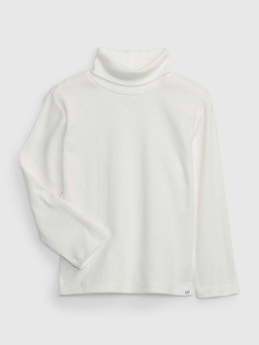 View large product image 1 of 1. Toddler 100% Organic Cotton Turtleneck T-Shirt