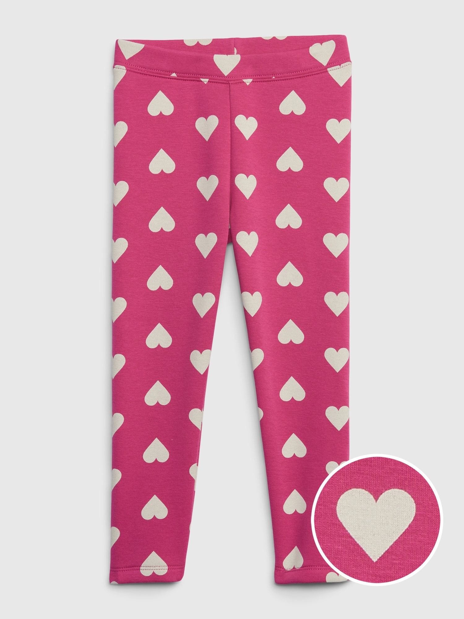 Infant Toddler Girls Red Heart Leggings Valentines Day Stretch
