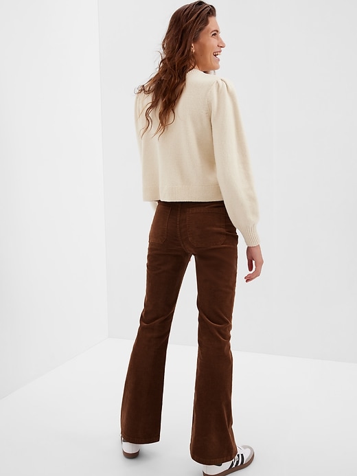 High Rise Corduroy '70s Flare Jeans with Washwell | Gap