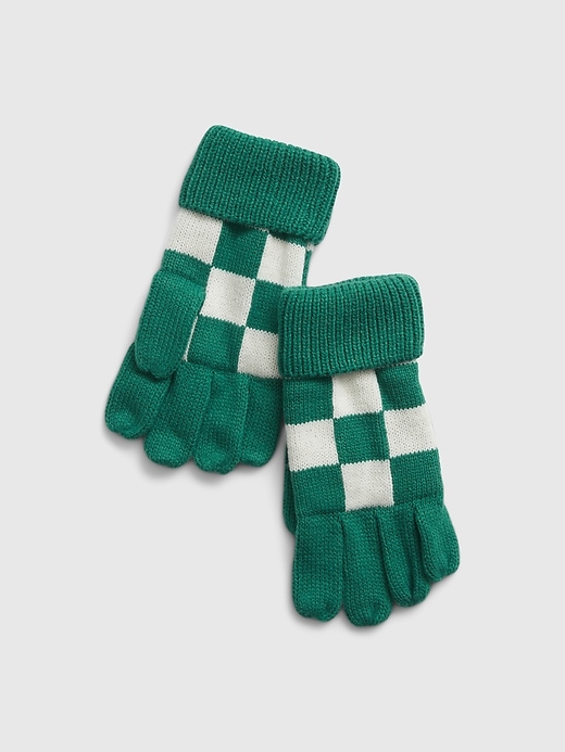 View large product image 1 of 1. Kids Checkered Gloves