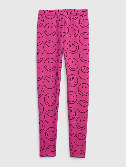 Image number 1 showing, Gap &#215 SmileyWorld&#174 Kids Cozy Leggings