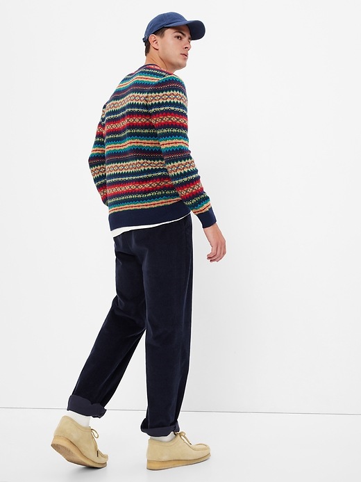 Image number 2 showing, Fair Isle Crewneck Sweater