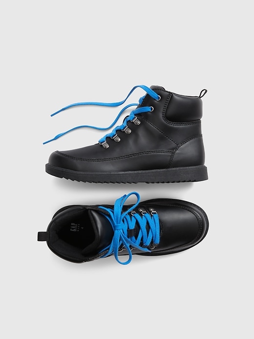 View large product image 1 of 1. Kids Lace-Up Boots