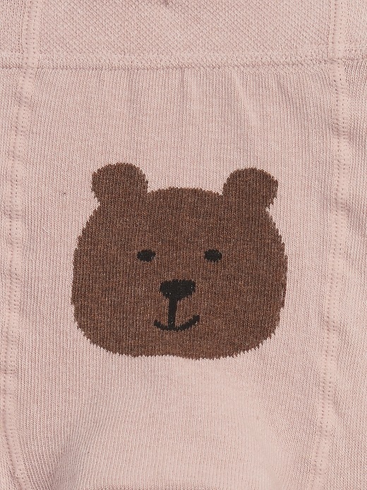 Image number 2 showing, Toddler Heart Bear Tights