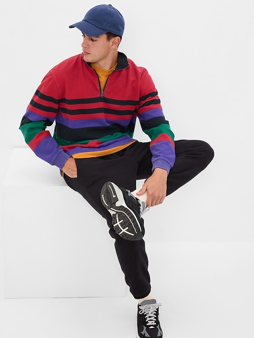 Image number 1 showing, Archive Pique Half-Zip Pullover