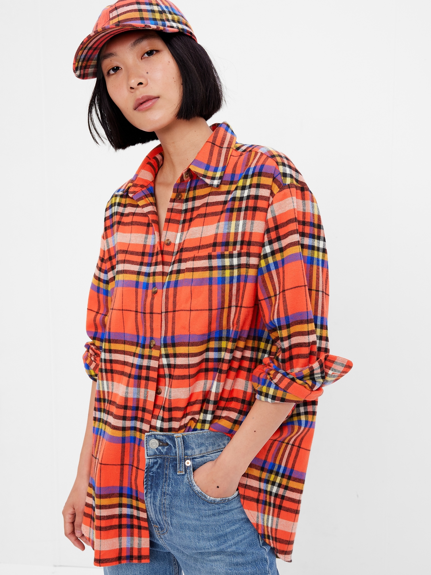Flannel Big Shirt | Gap