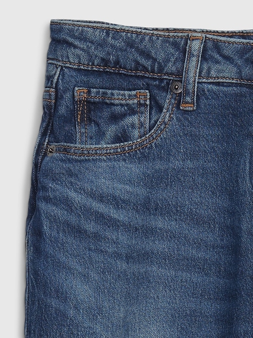 Image number 3 showing, Kids Fleece-Lined Girlfriend Jeans