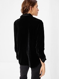 Velvet Boyfriend Shirt | Gap