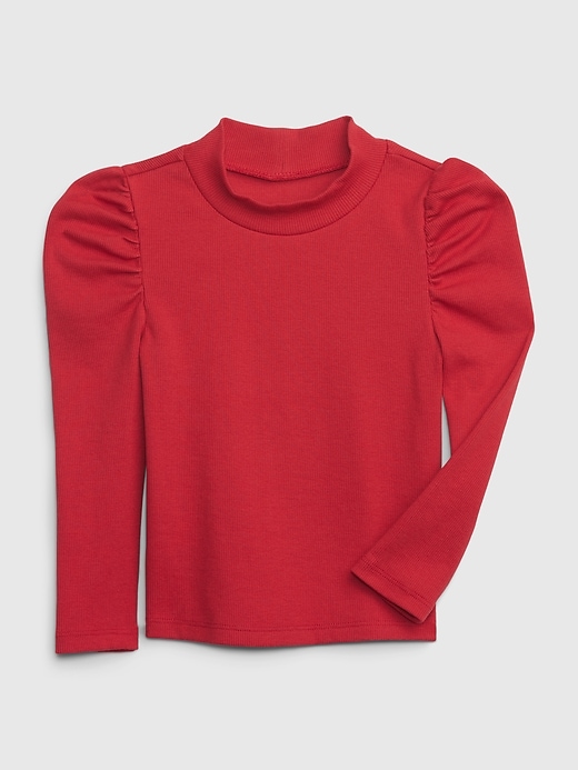 View large product image 1 of 1. Toddler Puff Sleeve Turtleneck