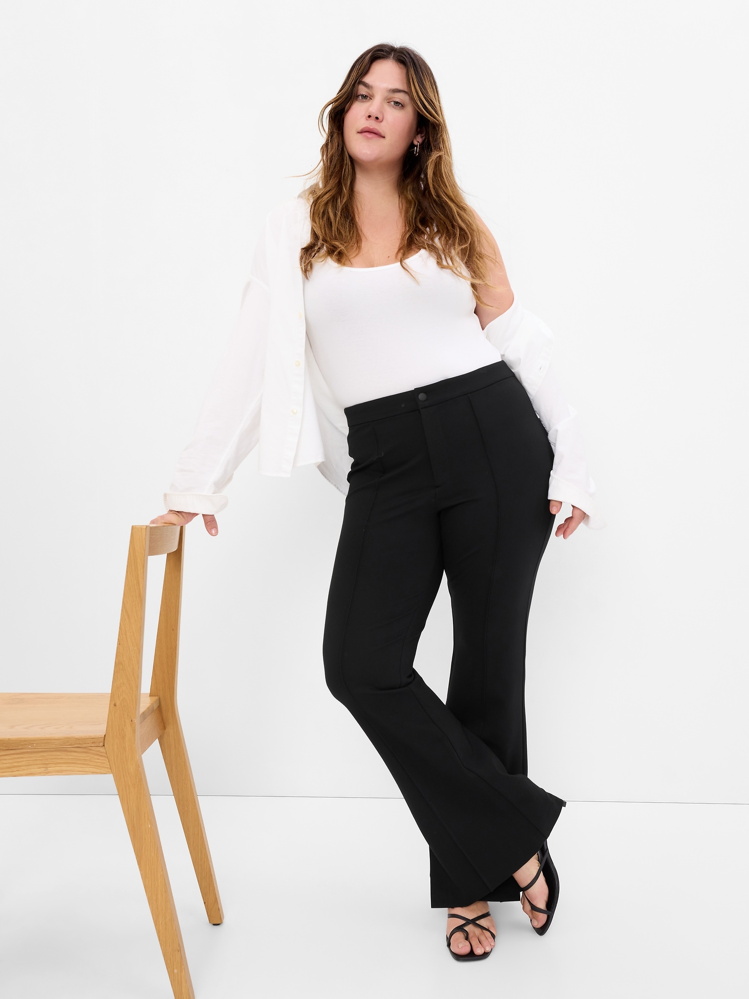 Tall Fit To Flatter Flared Seamed Pant