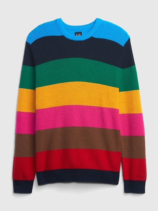 Happy Stripe Crewneck Sweater | Gap