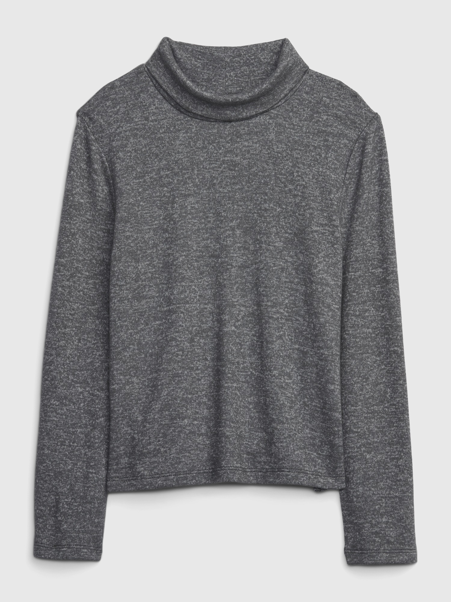 Gap Kids Softspun Mockneck Top gray. 1