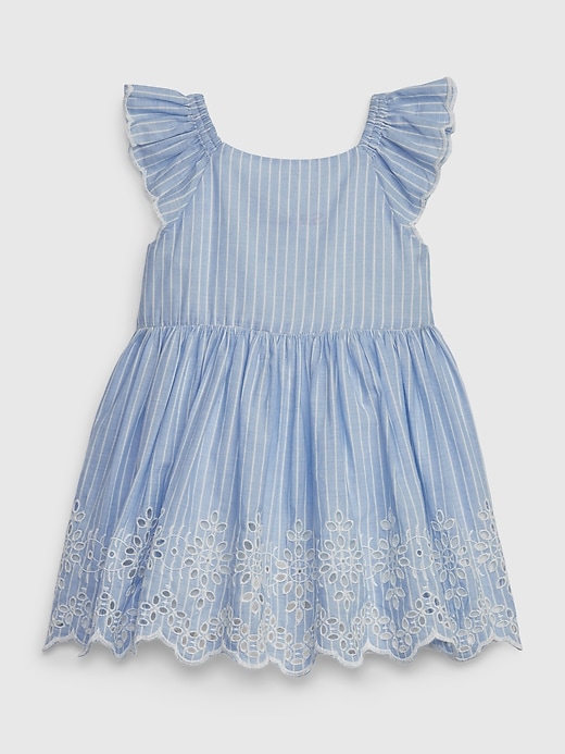 Image number 2 showing, Baby Stripe Eyelet Dress
