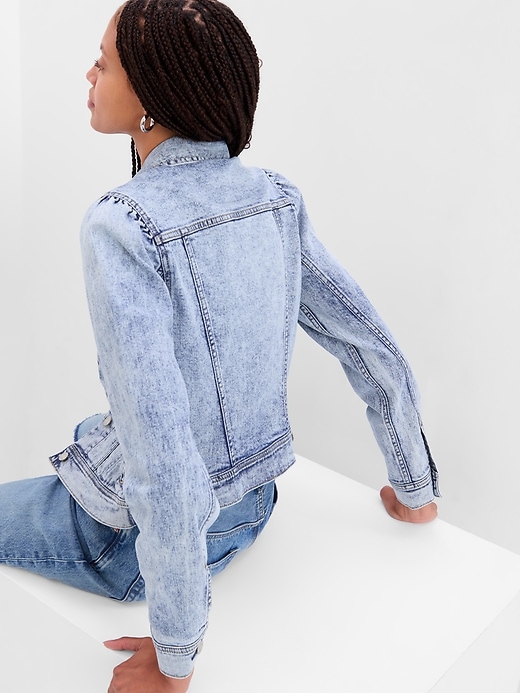 Image number 2 showing, Puff Sleeve Denim Jacket